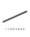 HANOK * MODULO LINEAL LED 38W 3000K 45º NEGRO